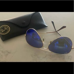 Ray Ban Aviators and case